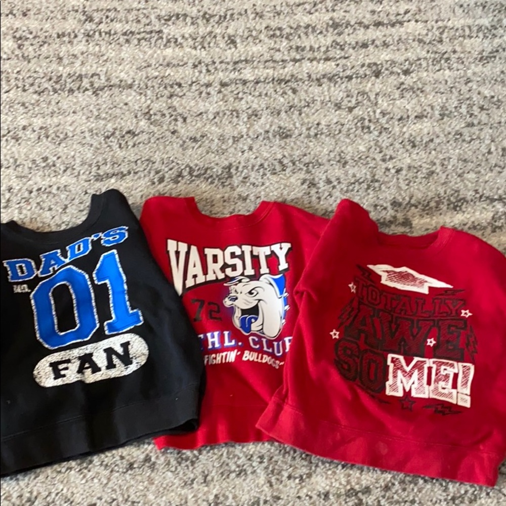 Boys sweatshirts.